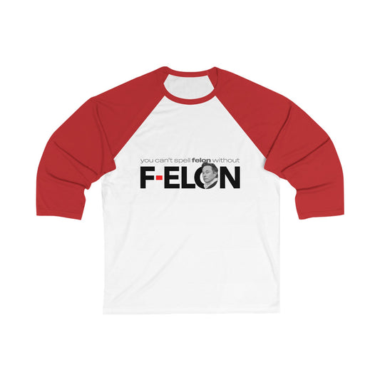 f-elon - unisex 3/4 sleeve t-shirt
