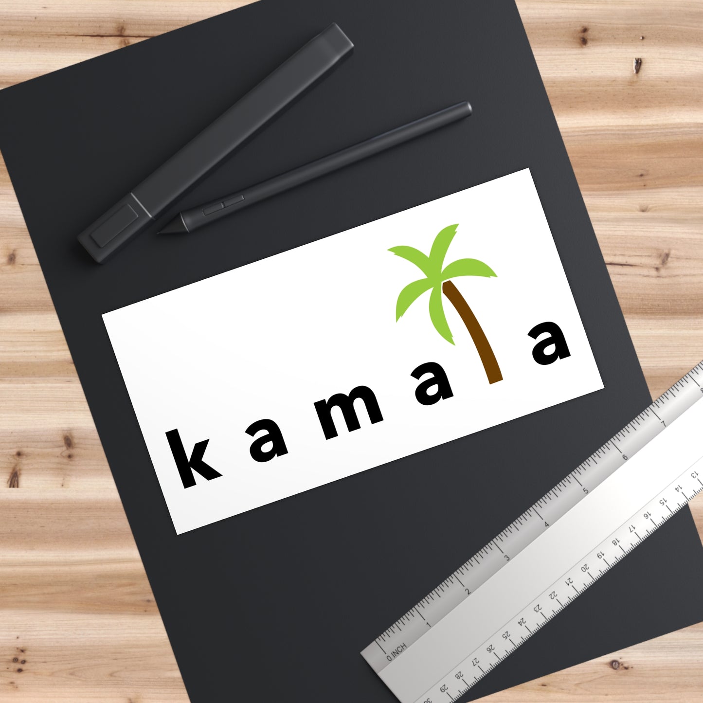 kamala coconut tree - bumper sticker