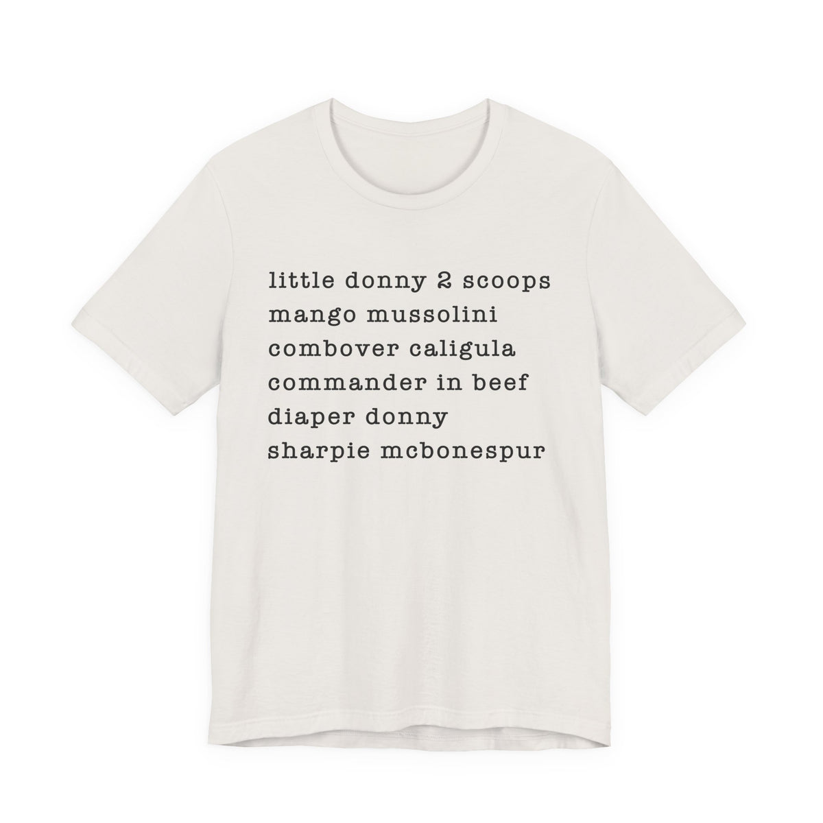nicknames - unisex crew neck t-shirt