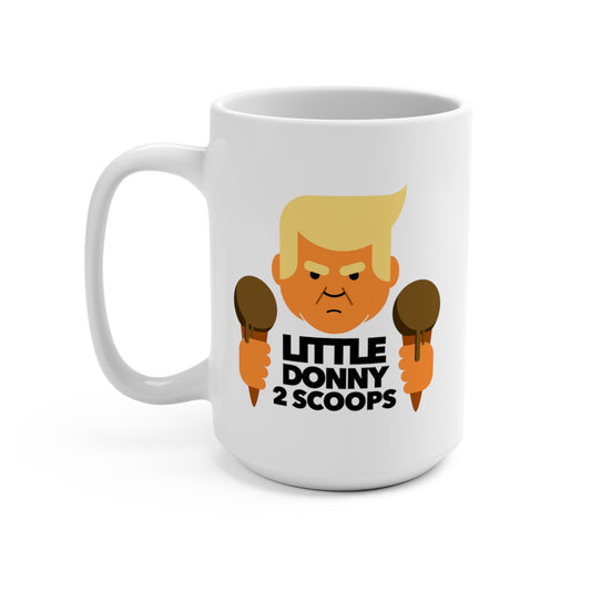 15oz Ceramic Mug - little donny 2 scoops