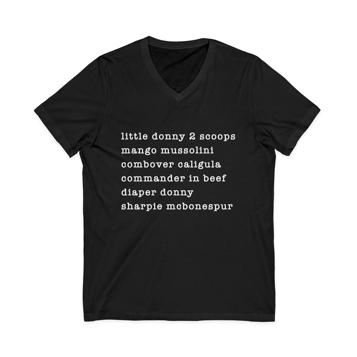nicknames - unisex v-neck t-shirt