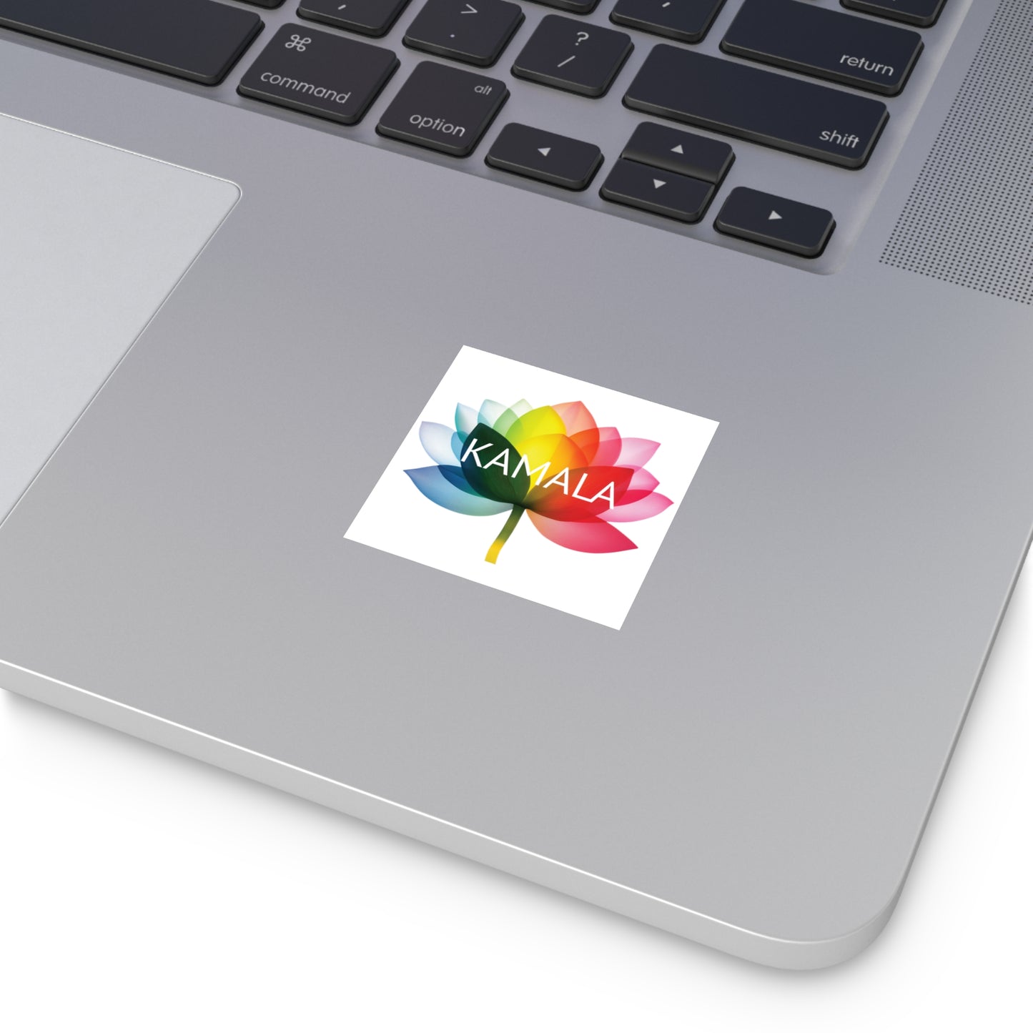 kamala flower equality - square vinyl stickers