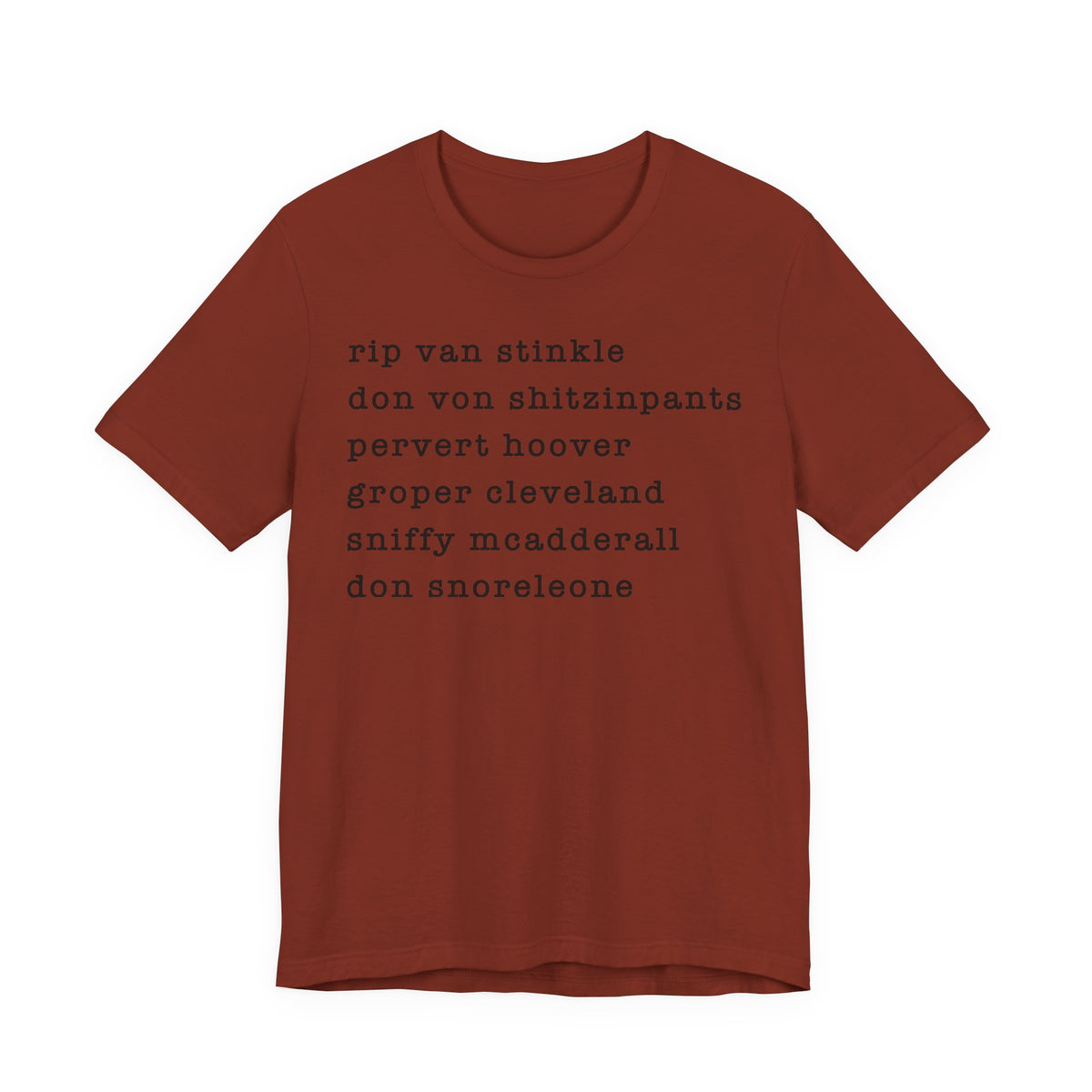 nicknames2 - unisex crew neck t-shirt