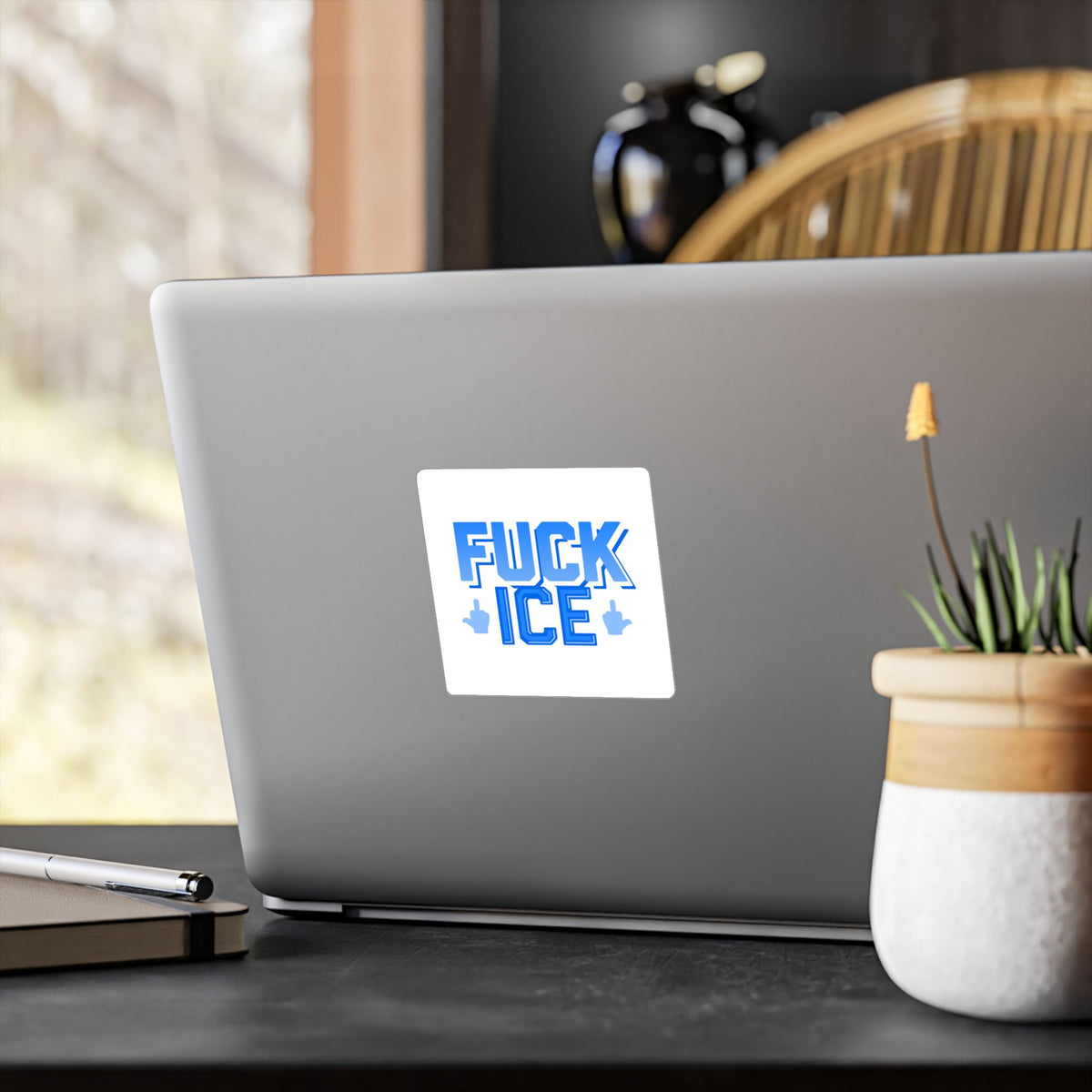 f*ck ICE -  vinyl sticker (white)