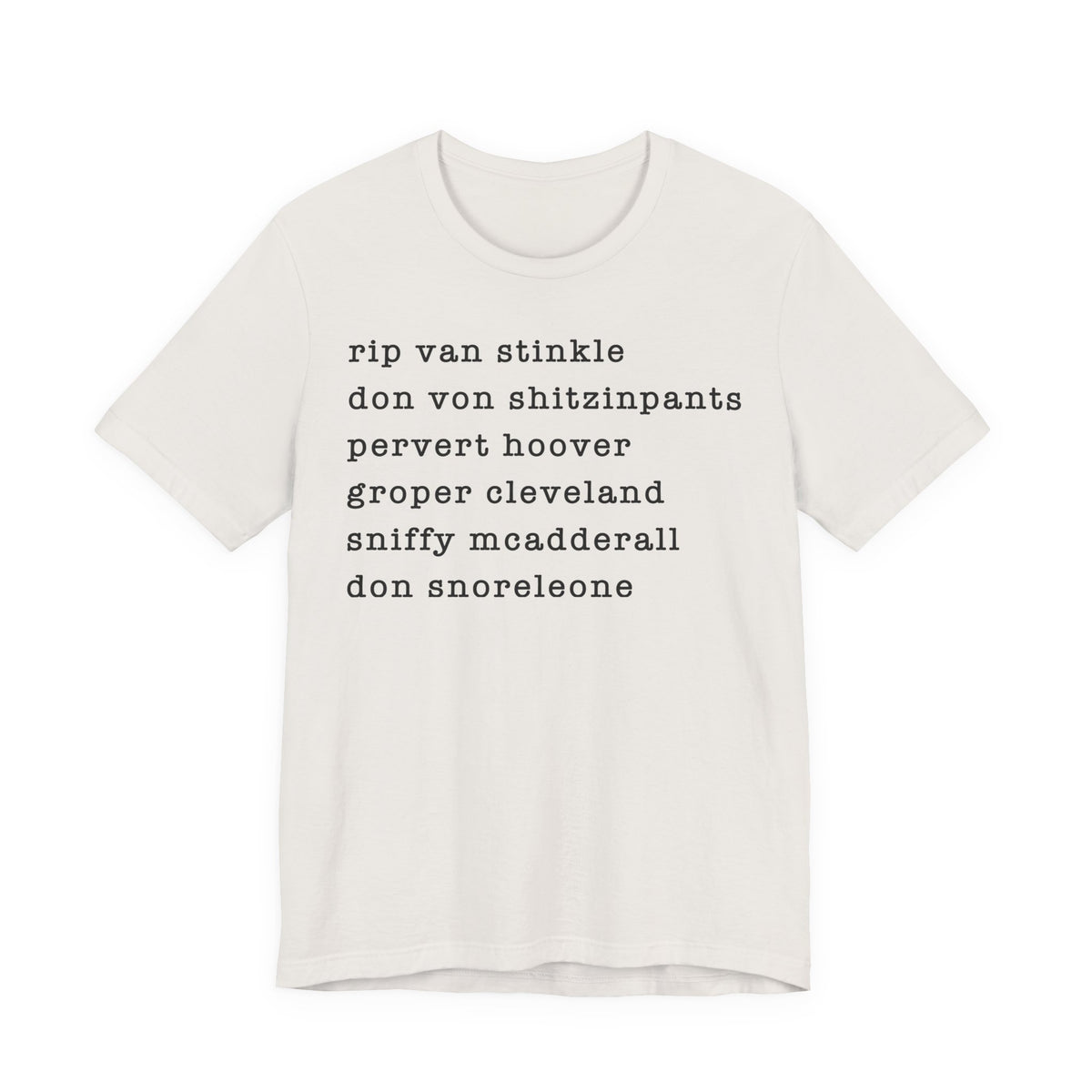 nicknames2 - unisex crew neck t-shirt