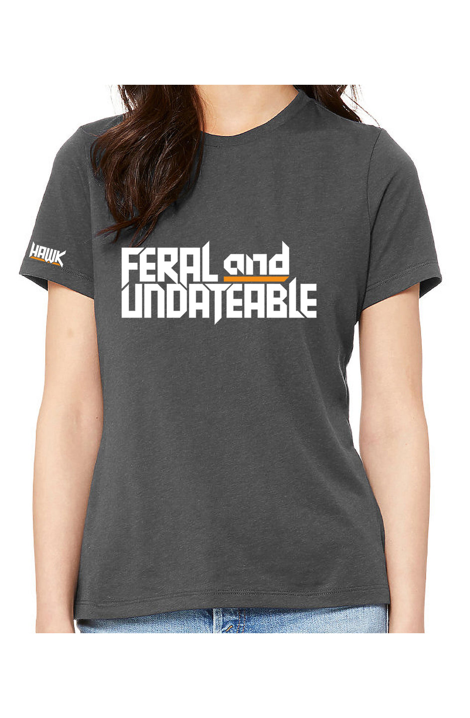 feral & undateable - womens relaxed fitted t-shirt