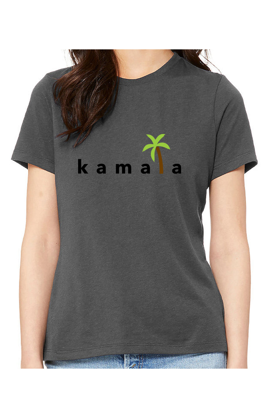 kamala coconut tree - womens relaxed fitted shirt