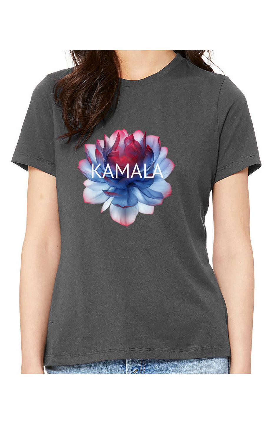 kamala flower 2 - womens relaxed fitted shirt