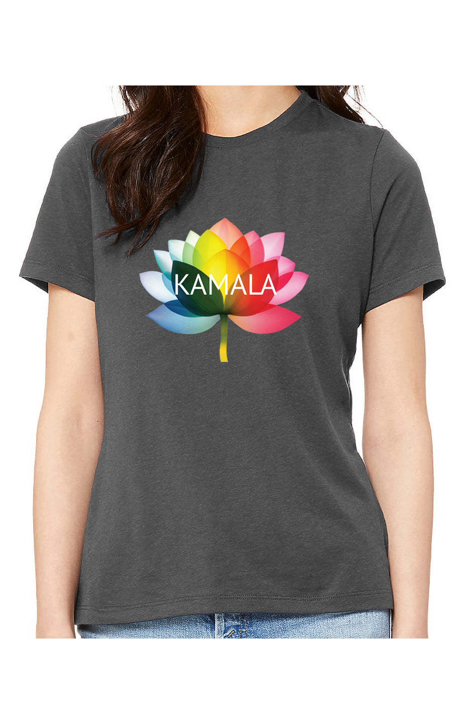 kamala flower equality - womens relaxed fitted shirt