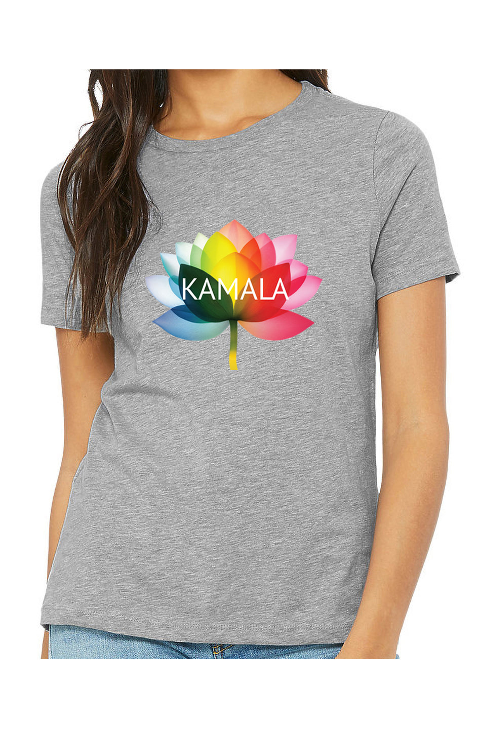 kamala flower equality - womens relaxed fitted shirt