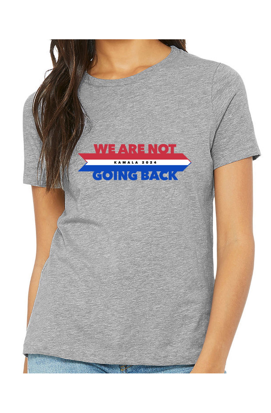 kamala not going back - womens relaxed fitted shirt