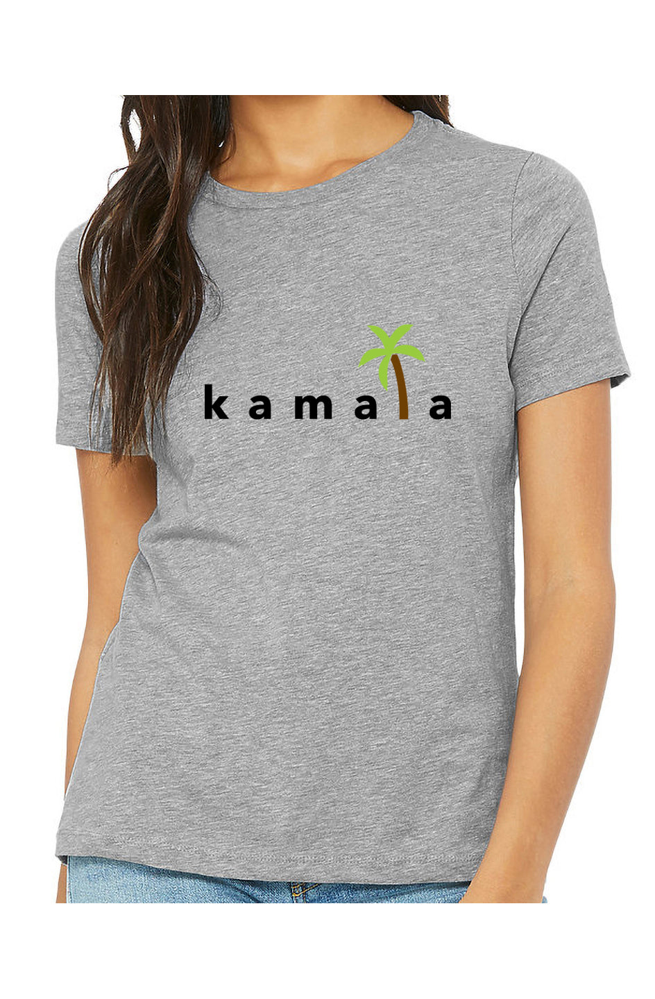 kamala coconut tree - womens relaxed fitted shirt