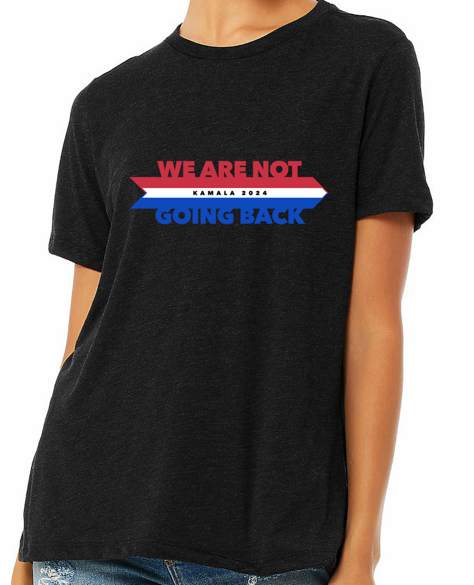 kamala not going back - womens relaxed fitted shirt