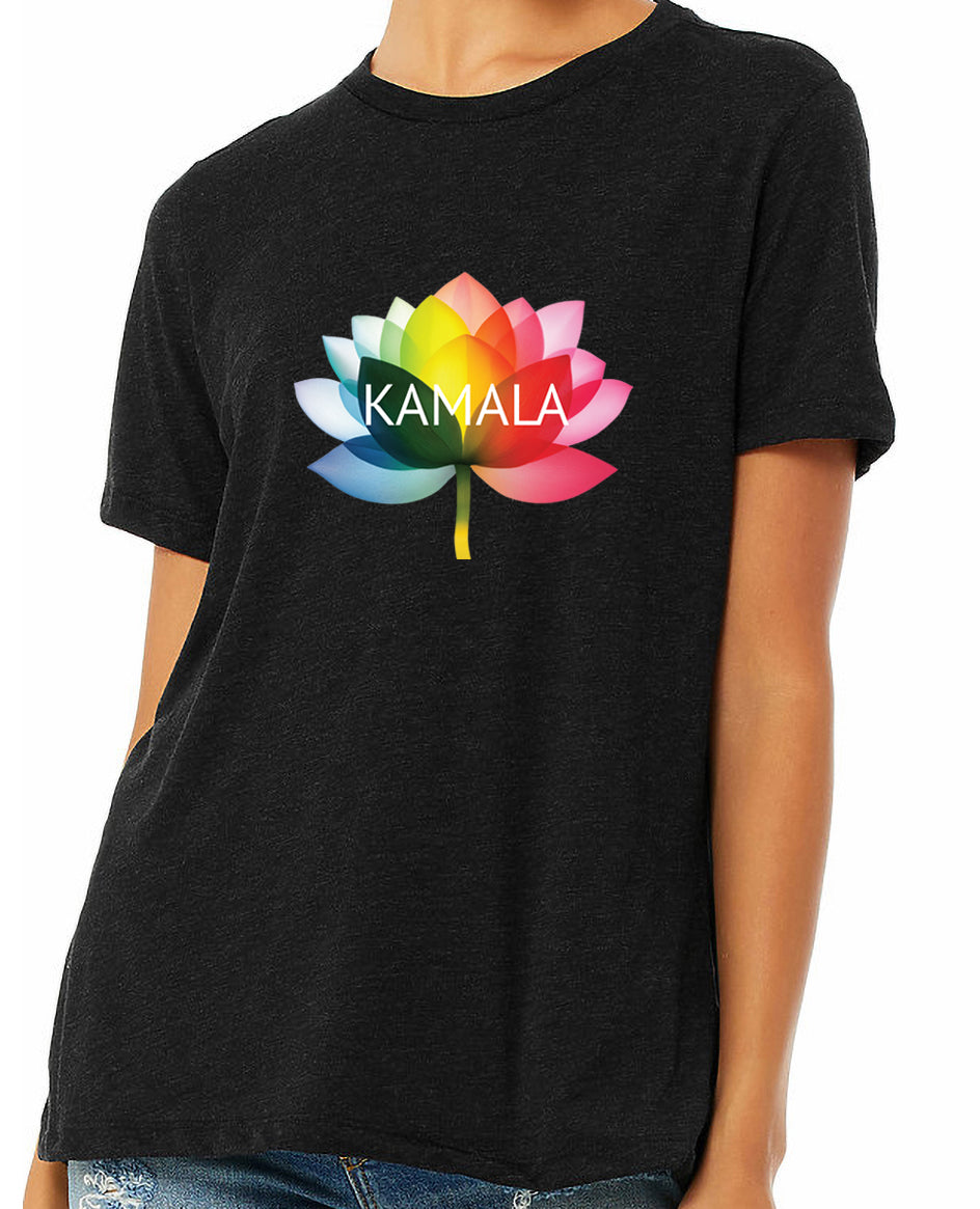 kamala flower equality - womens relaxed fitted shirt