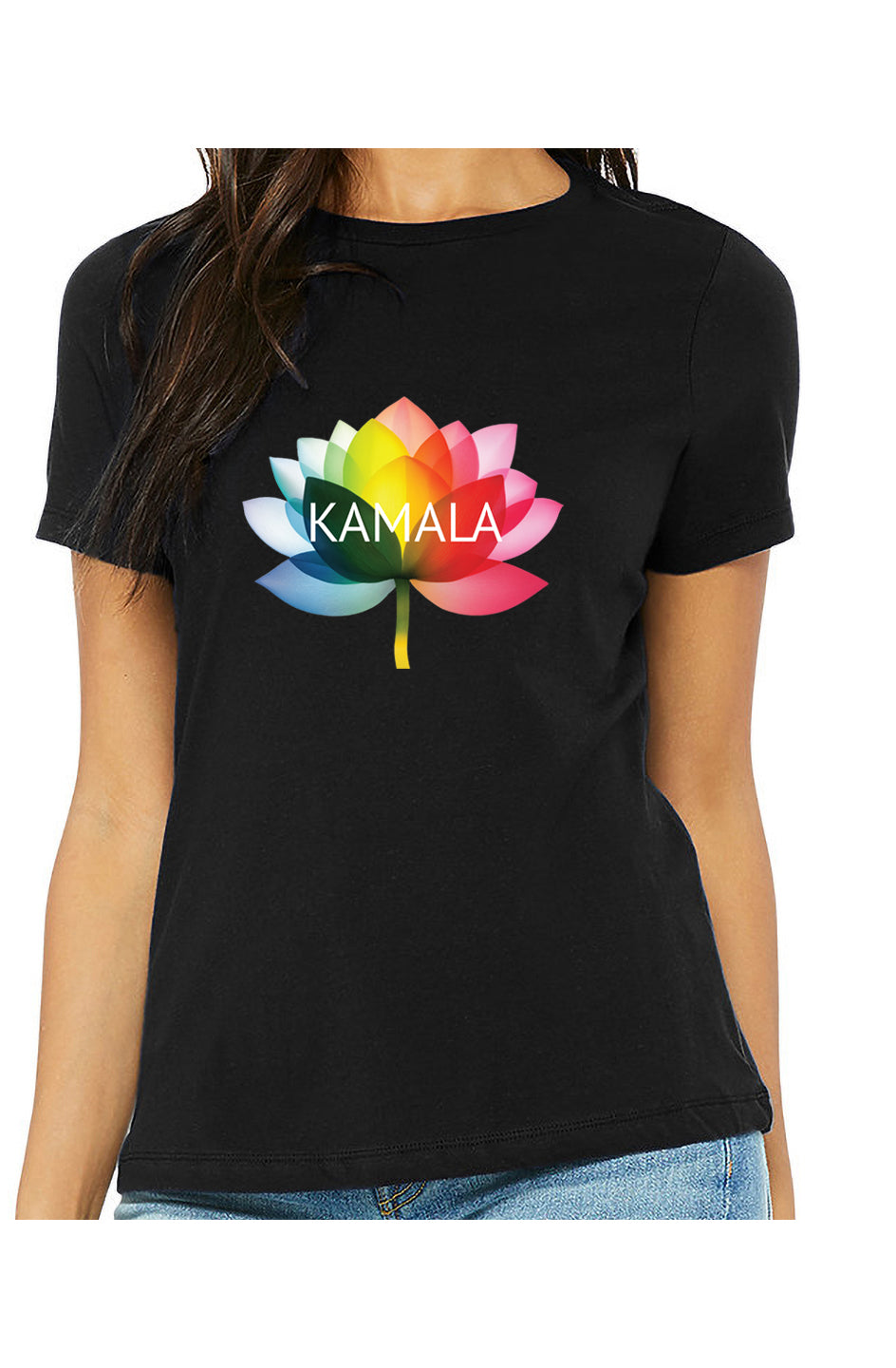 kamala flower equality - womens relaxed fitted shirt