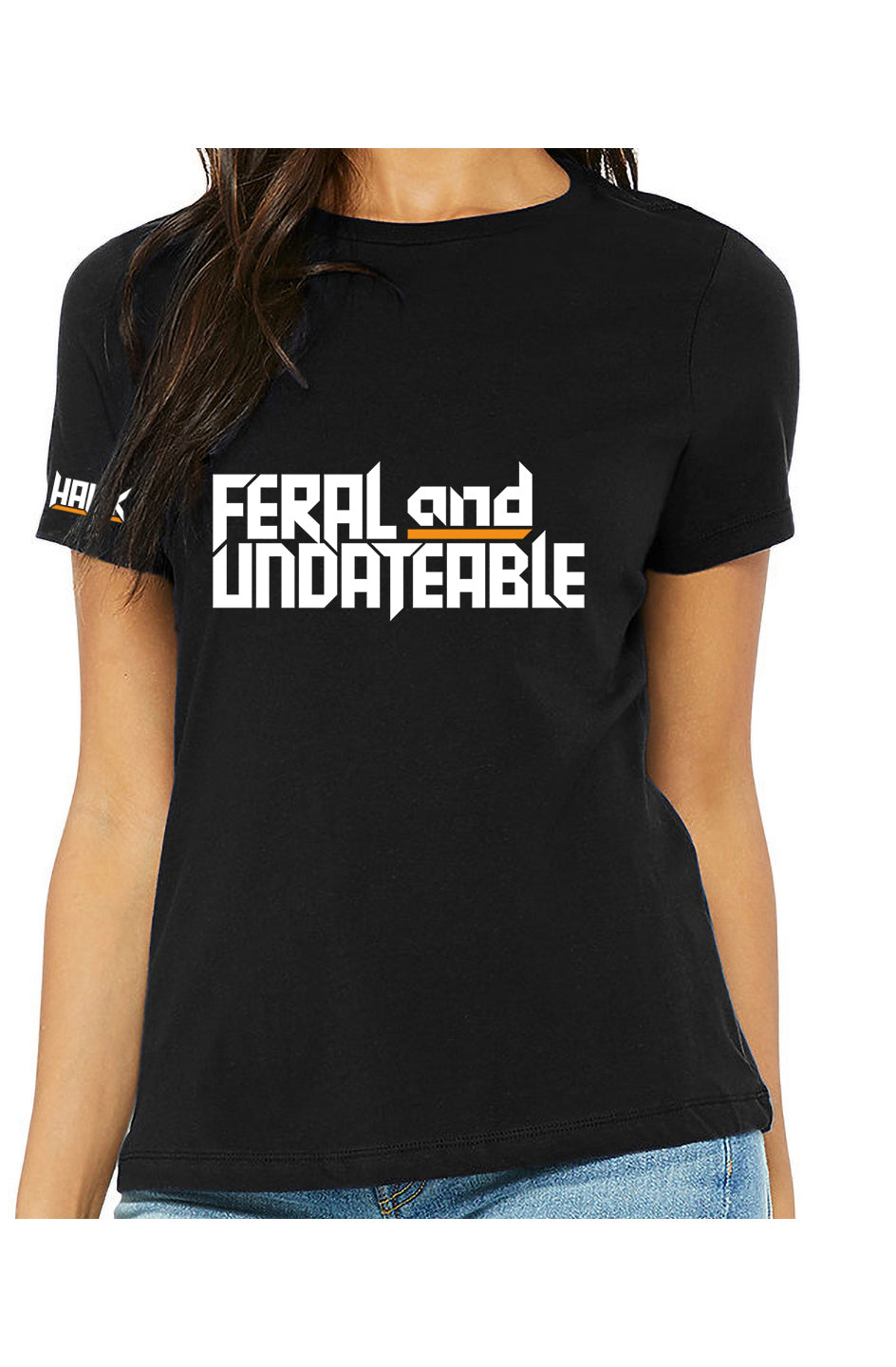 feral & undateable - womens relaxed fitted t-shirt