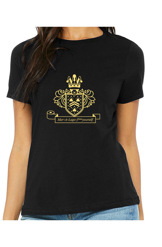 mar-a-lago-f***-yourself - womens relaxed fitted shirt