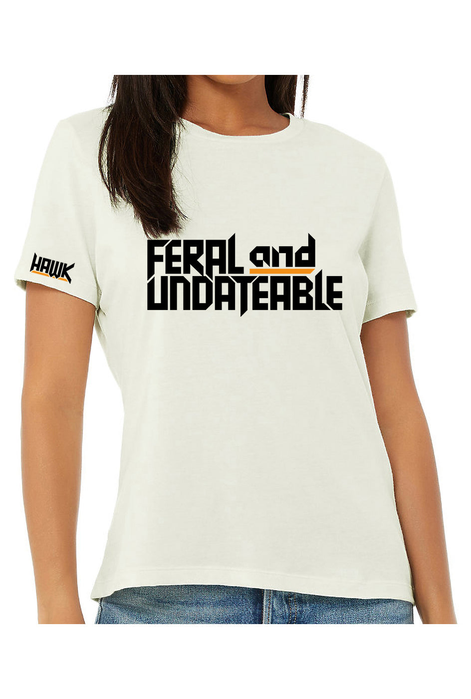 feral & undateable - womens relaxed fitted t-shirt