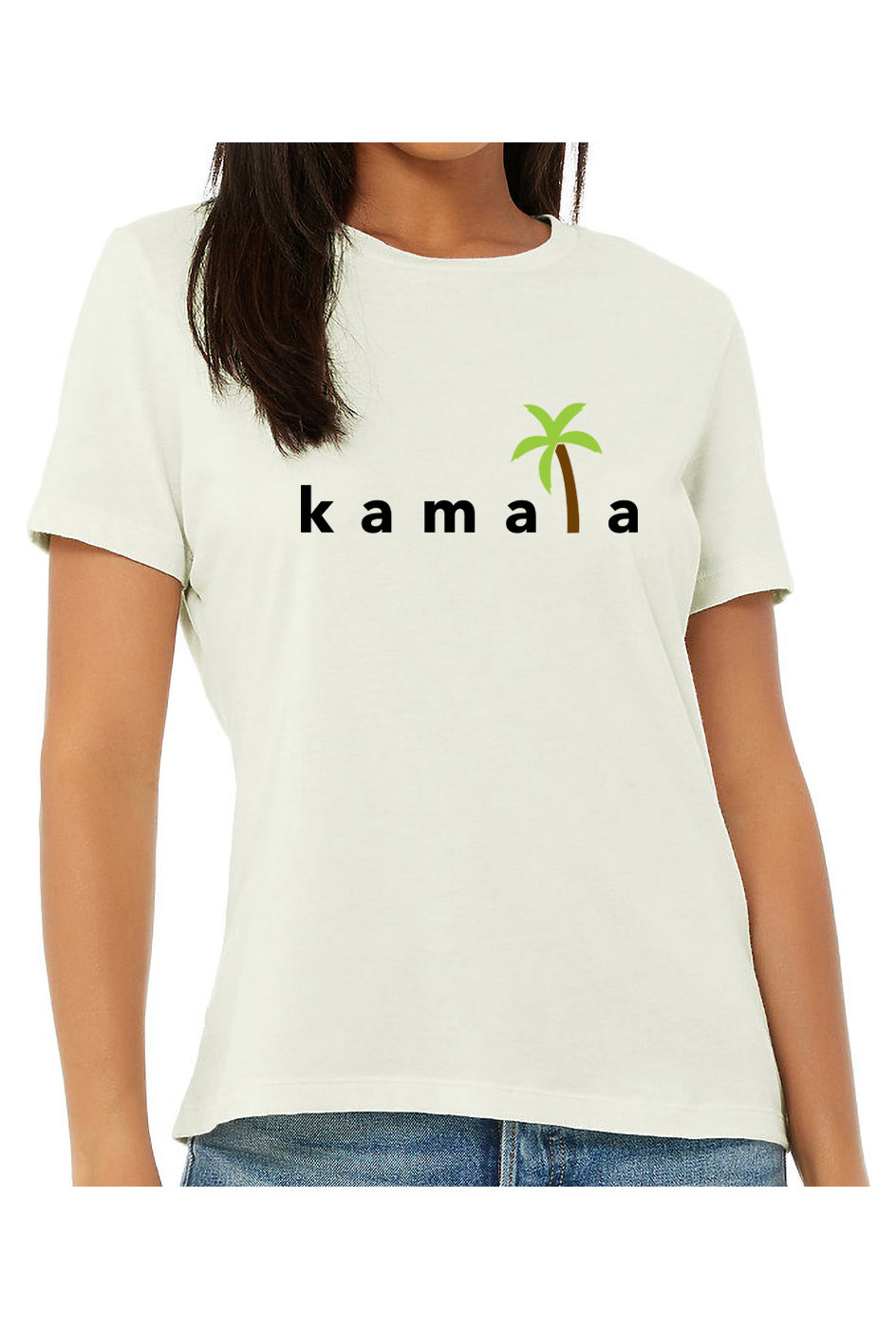 kamala coconut tree - womens relaxed fitted shirt