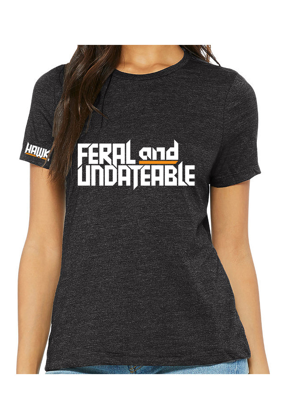 feral & undateable - womens relaxed fitted t-shirt