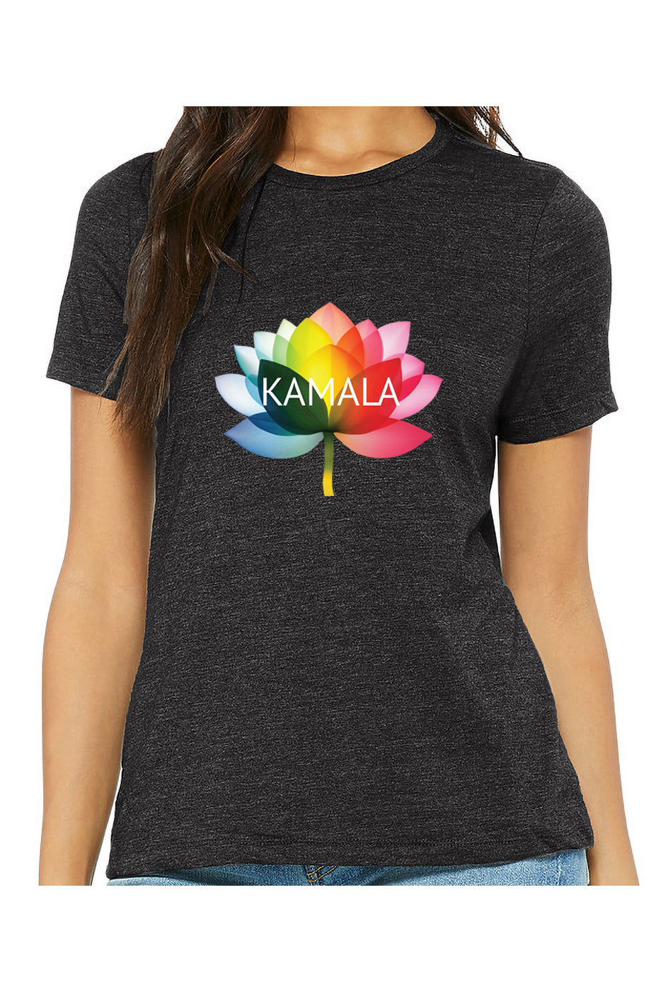 kamala flower equality - womens relaxed fitted shirt