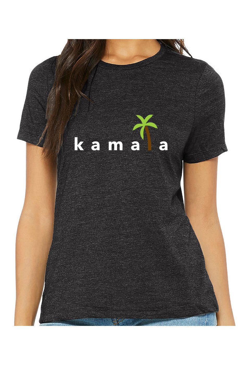 kamala coconut tree - womens relaxed fitted shirt