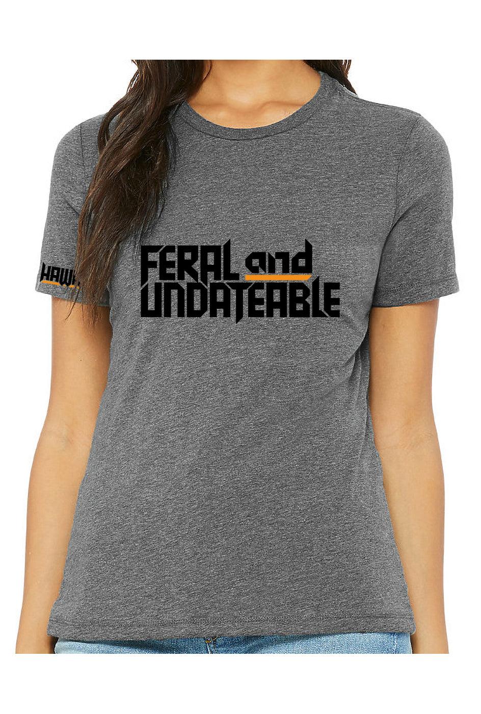 feral & undateable - womens relaxed fitted t-shirt