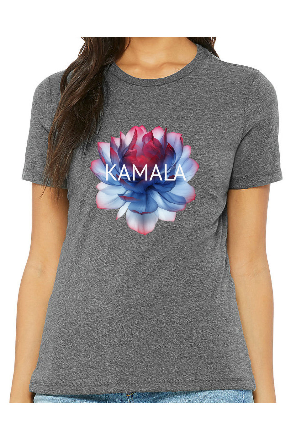 kamala flower 2 - womens relaxed fitted shirt