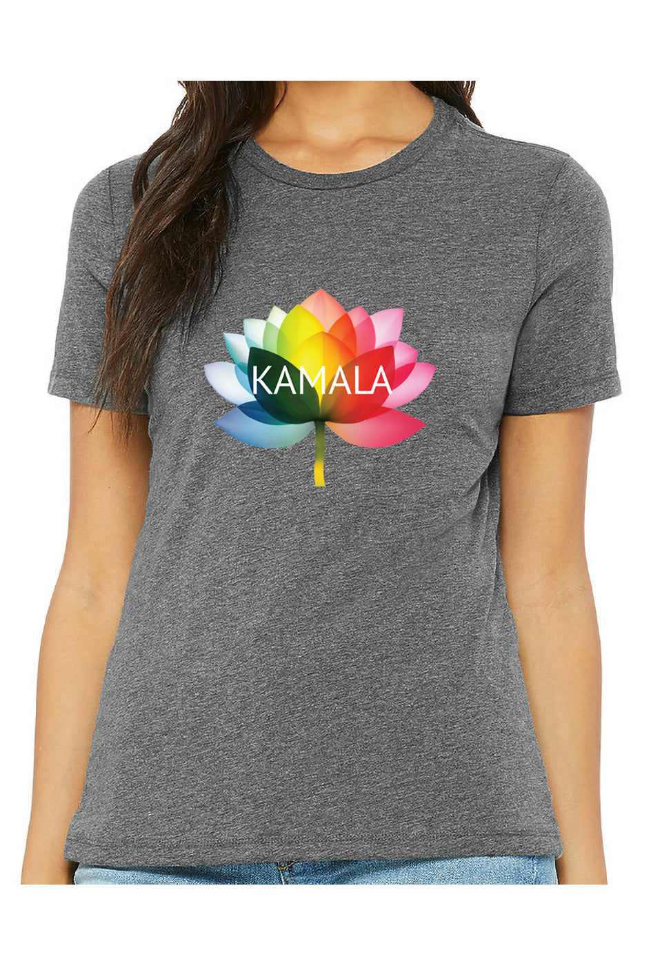 kamala flower equality - womens relaxed fitted shirt