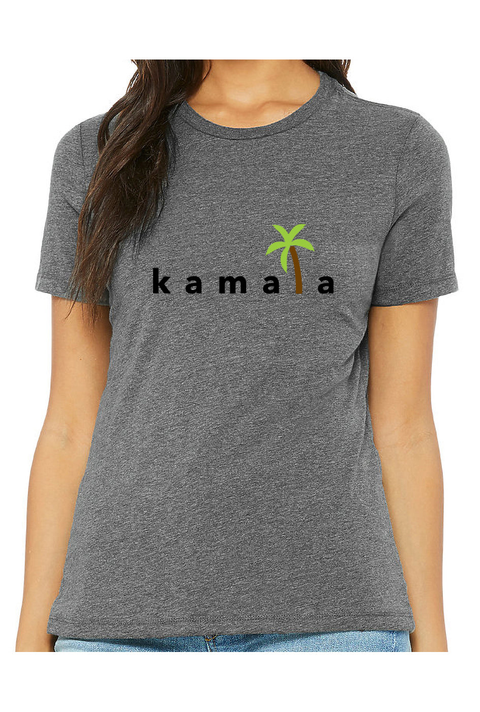 kamala coconut tree - womens relaxed fitted shirt