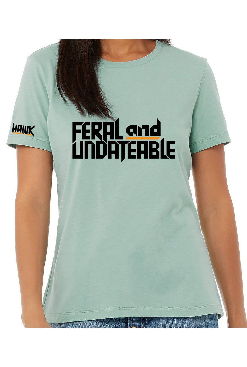 feral & undateable - womens relaxed fitted t-shirt