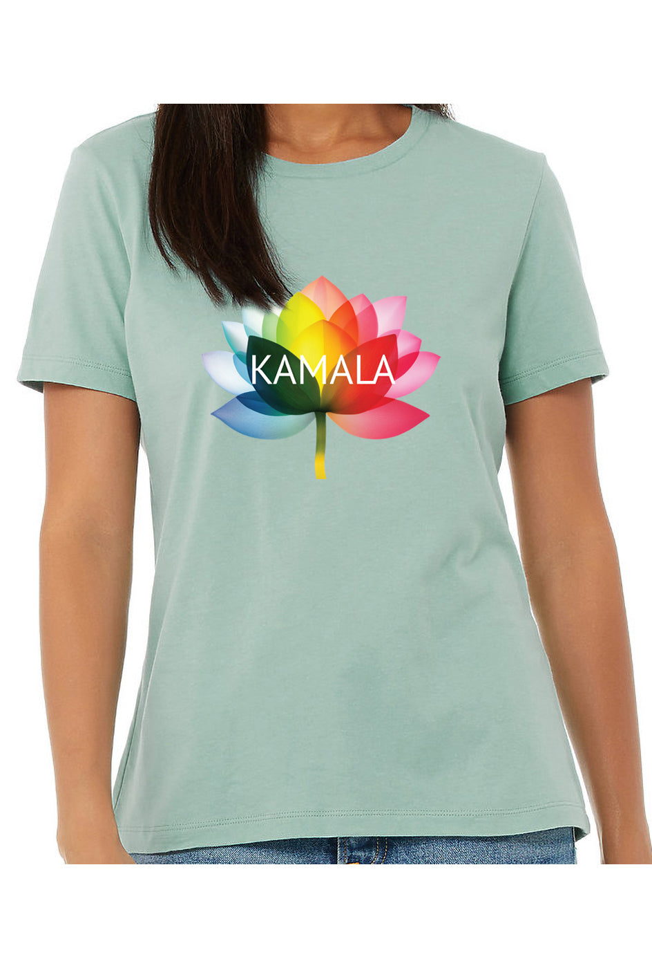 kamala flower equality - womens relaxed fitted shirt