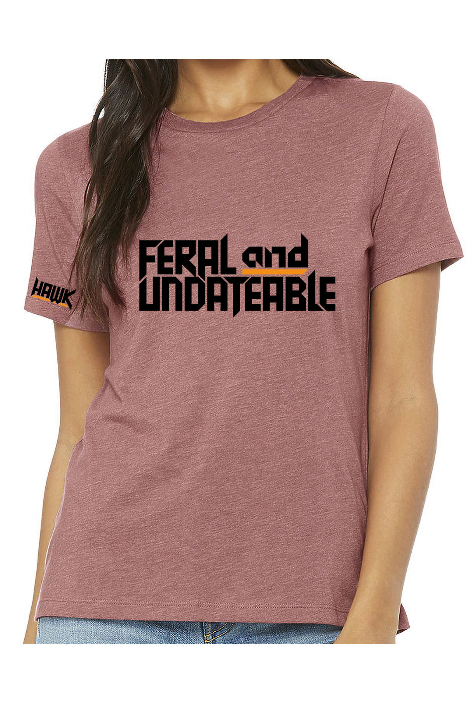 feral & undateable - womens relaxed fitted t-shirt