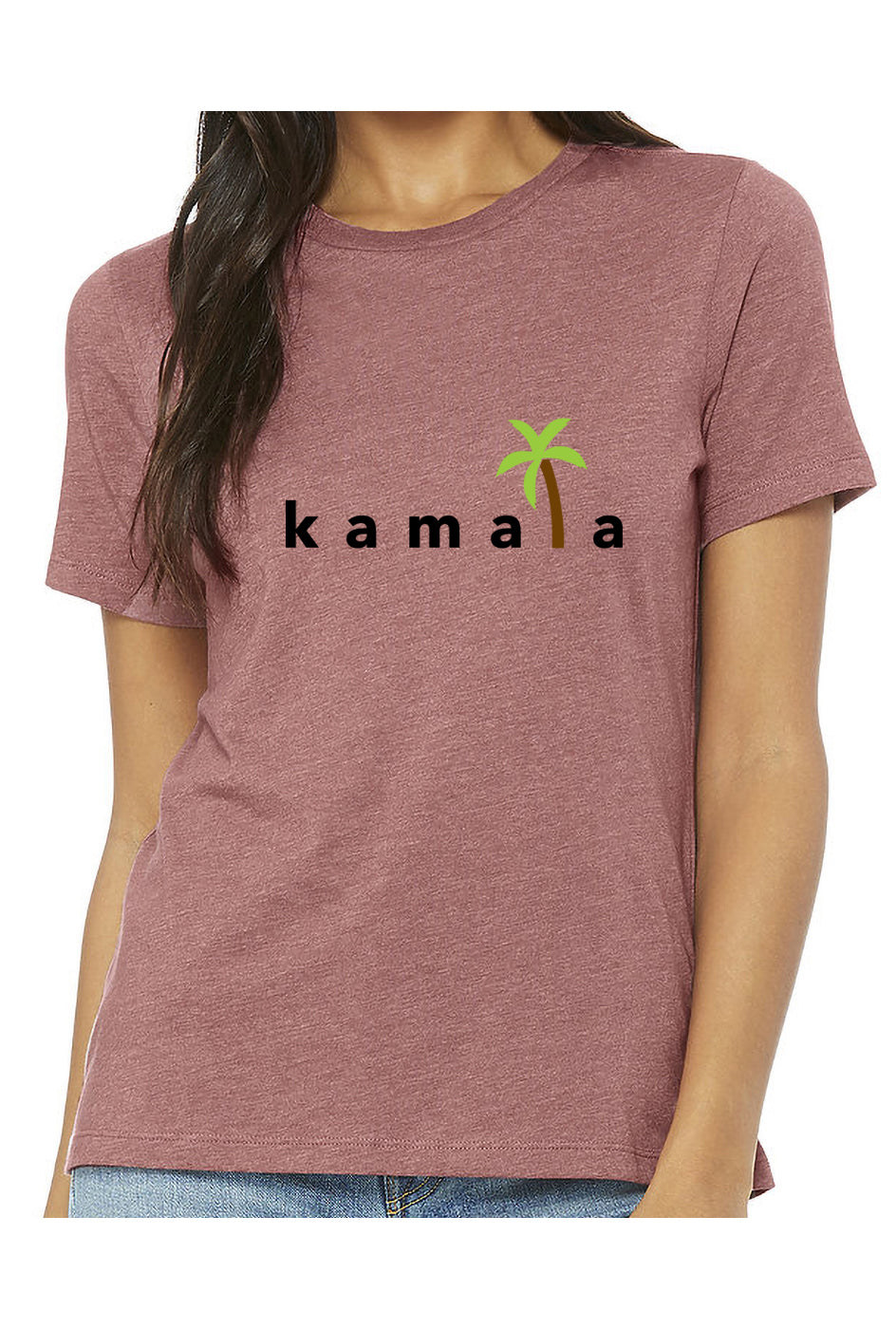 kamala coconut tree - womens relaxed fitted shirt