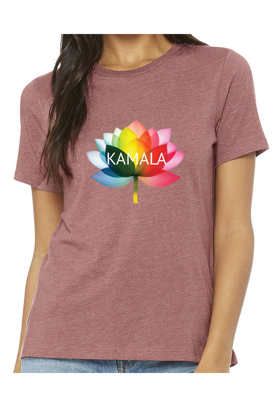 kamala flower equality - womens relaxed fitted shirt