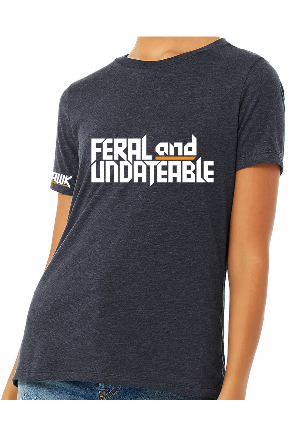 feral & undateable - womens relaxed fitted t-shirt