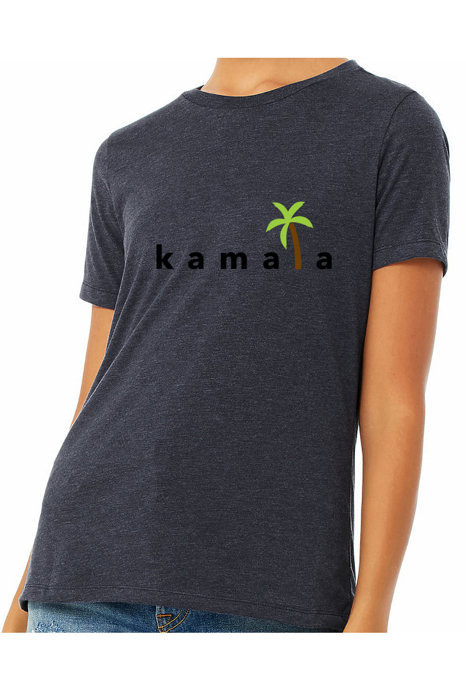 kamala coconut tree - womens relaxed fitted shirt