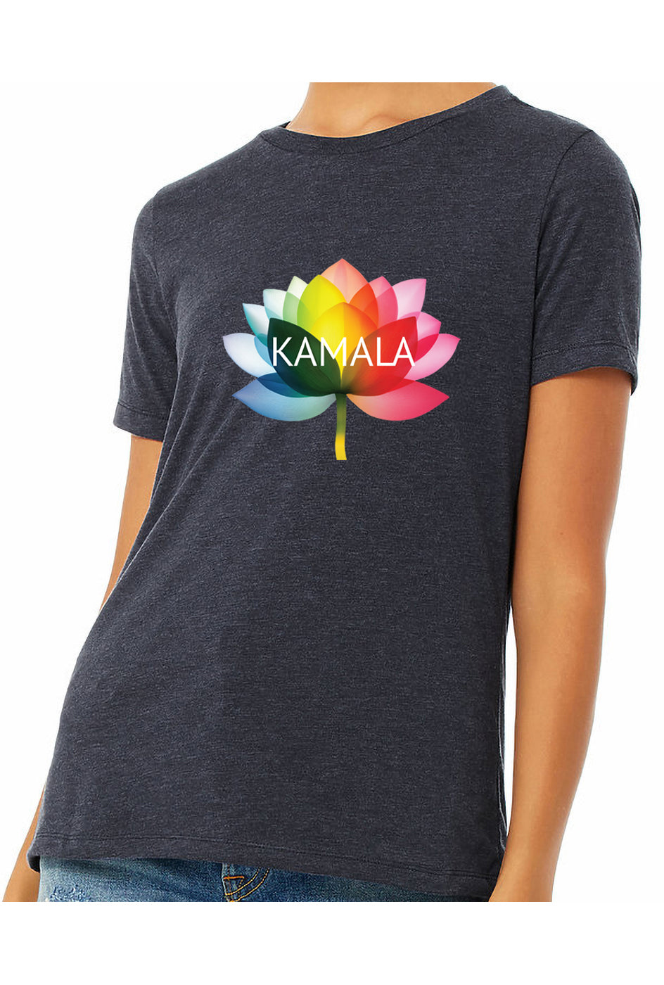 kamala flower equality - womens relaxed fitted shirt