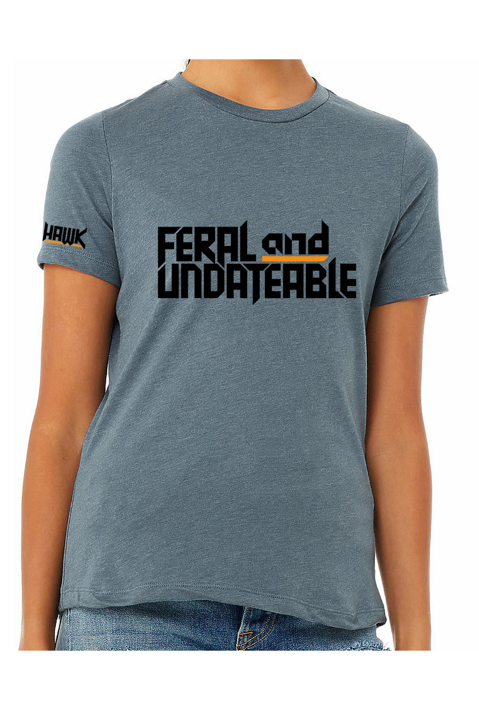 feral & undateable - womens relaxed fitted t-shirt