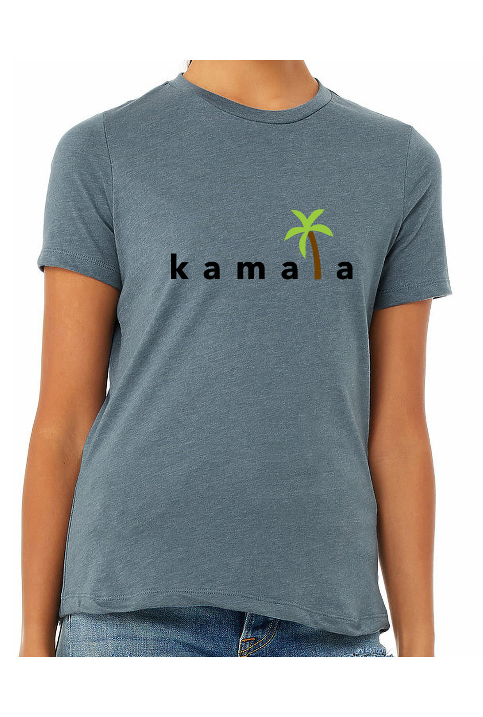 kamala coconut tree - womens relaxed fitted shirt