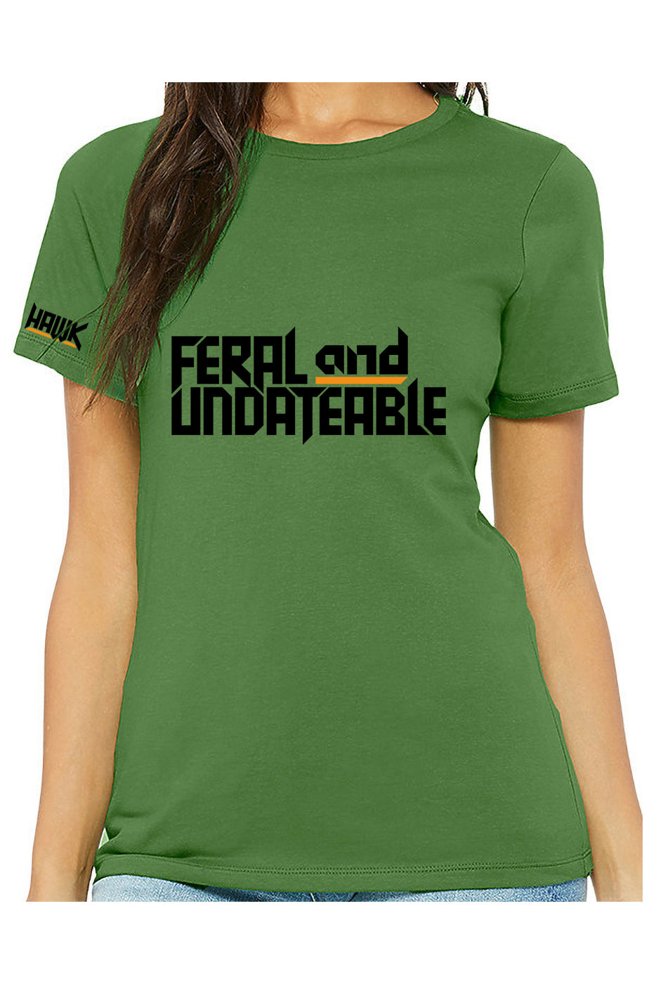 feral & undateable - womens relaxed fitted t-shirt