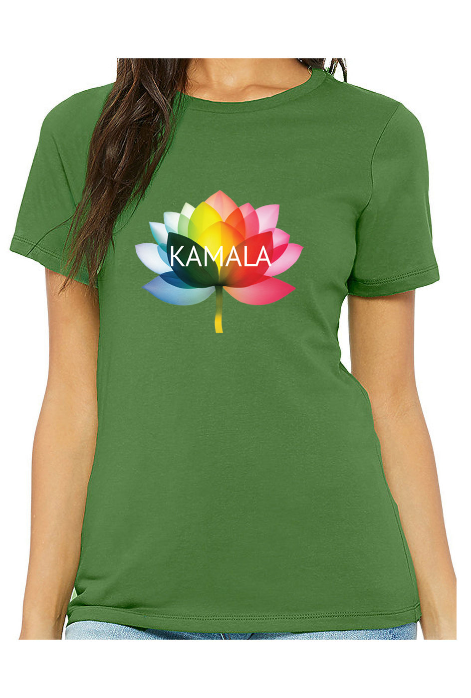 kamala flower equality - womens relaxed fitted shirt