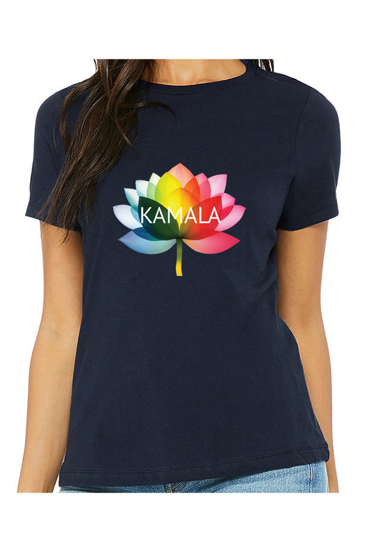 kamala flower equality - womens relaxed fitted shirt