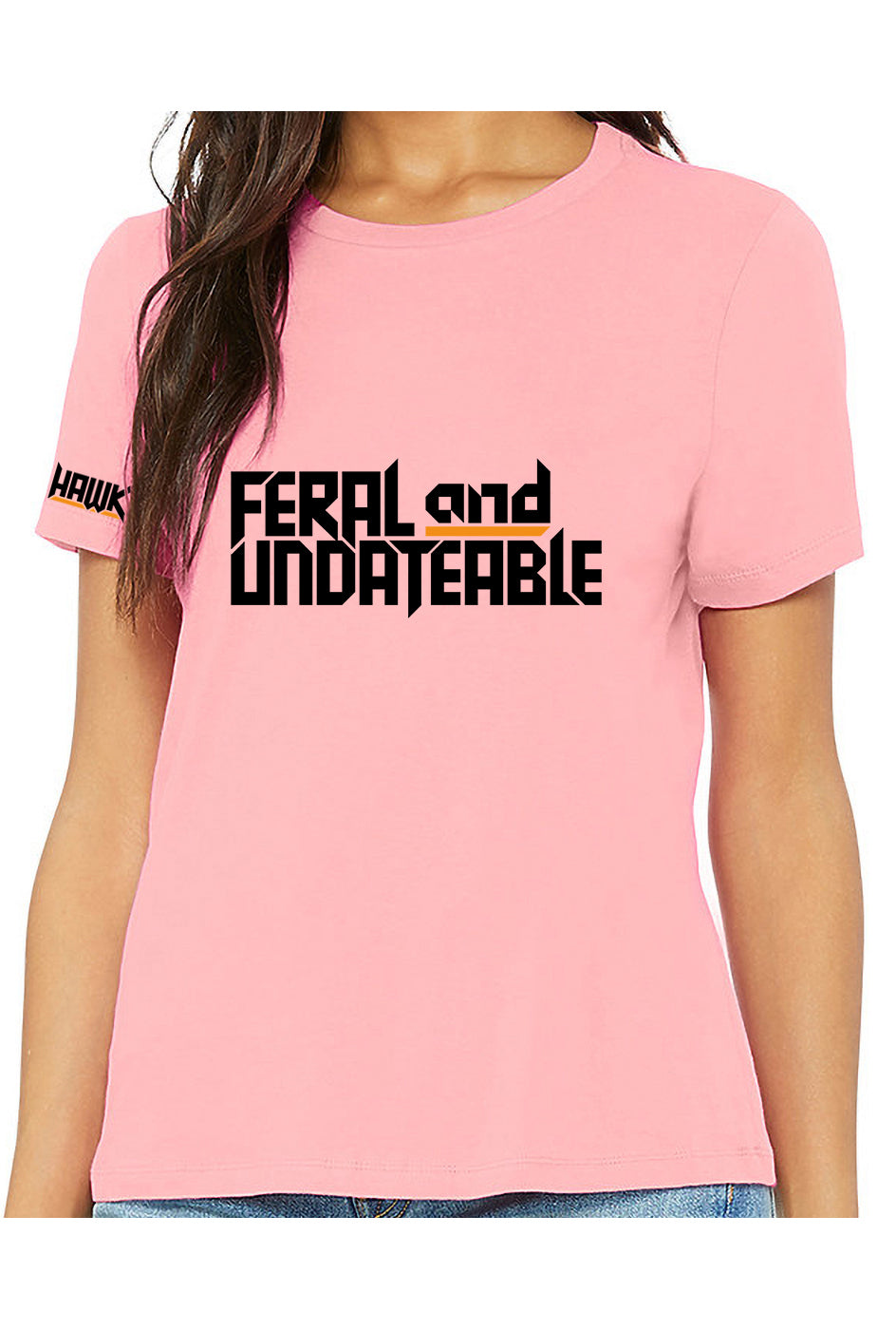 feral & undateable - womens relaxed fitted t-shirt