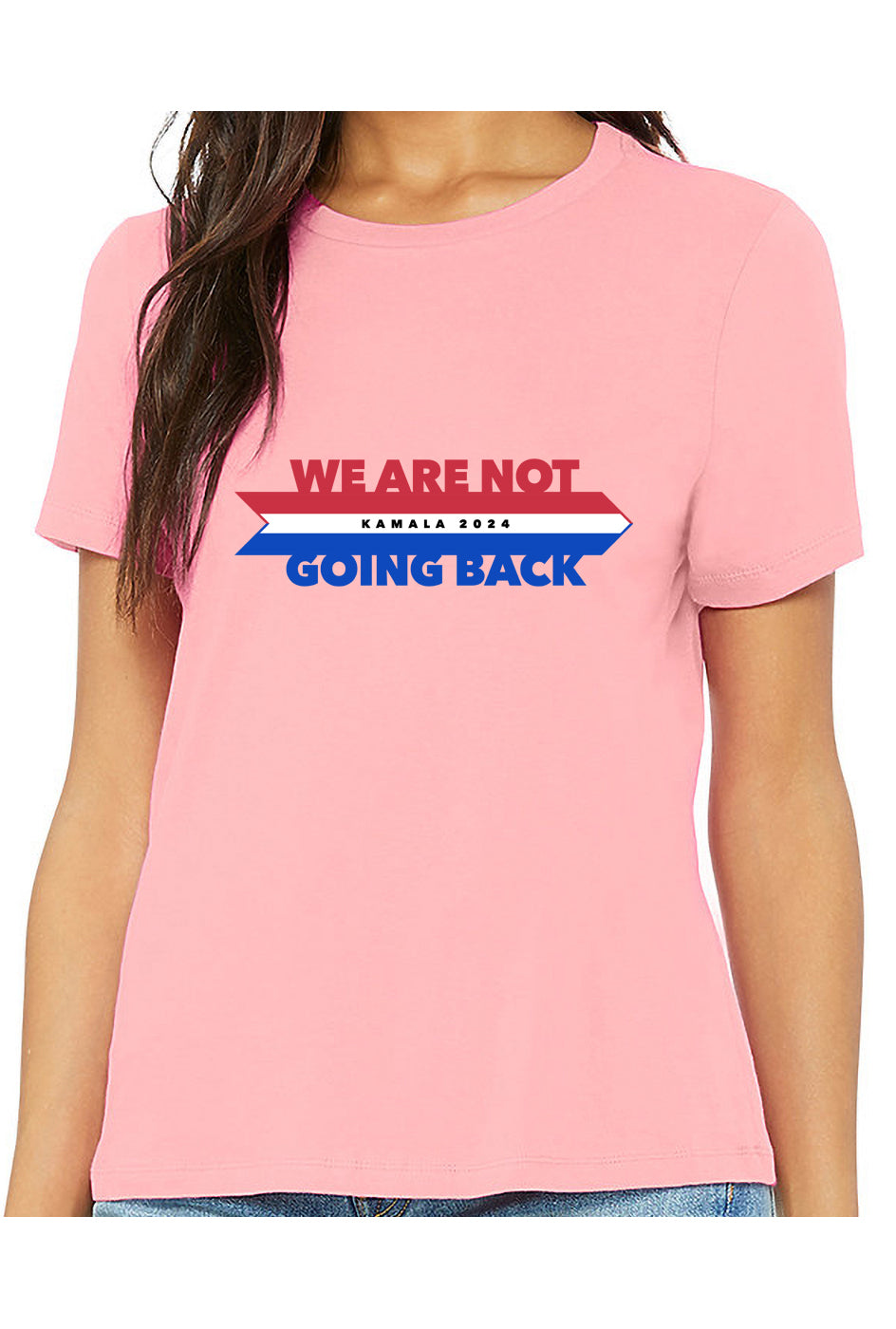 kamala not going back - womens relaxed fitted shirt