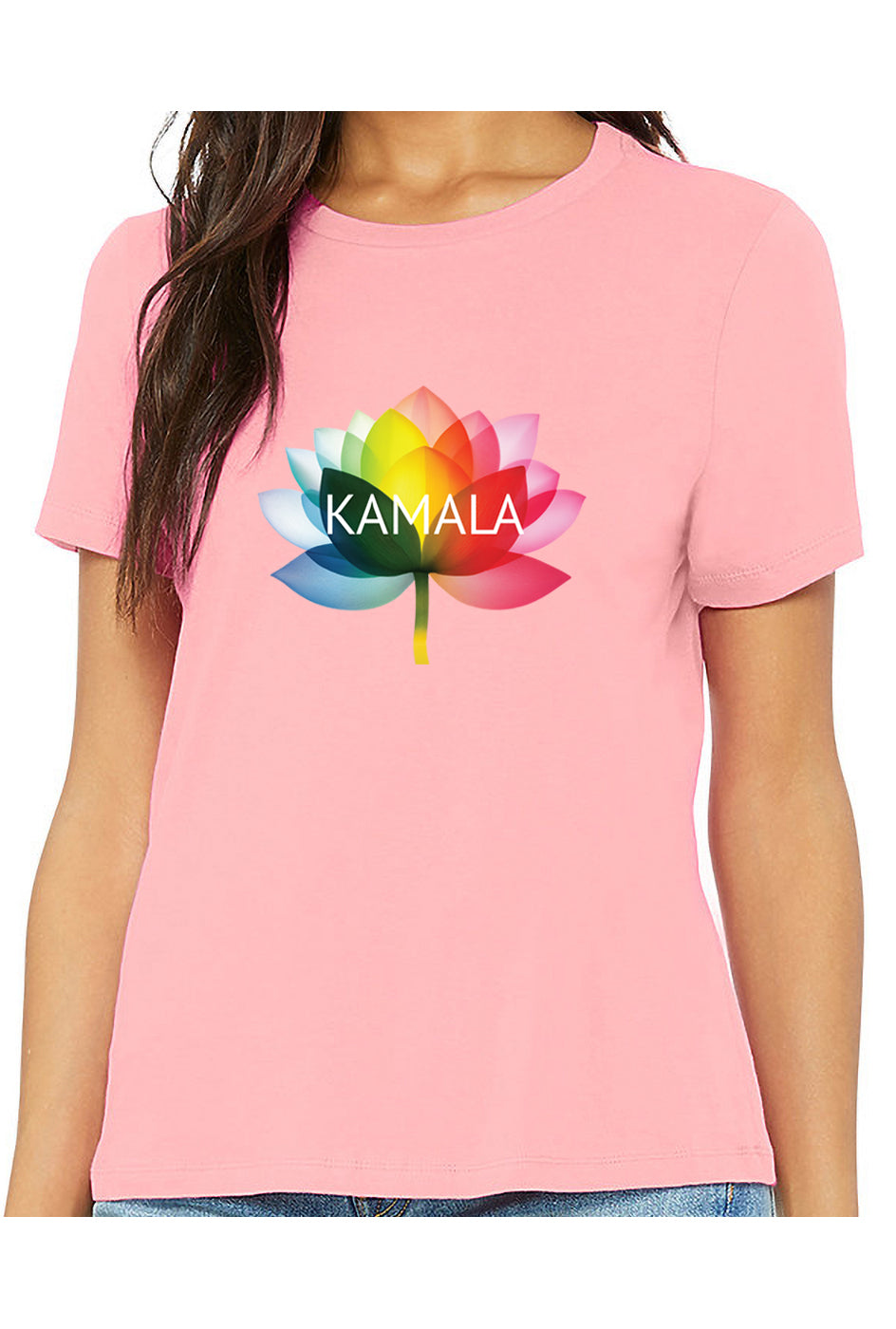 kamala flower equality - womens relaxed fitted shirt