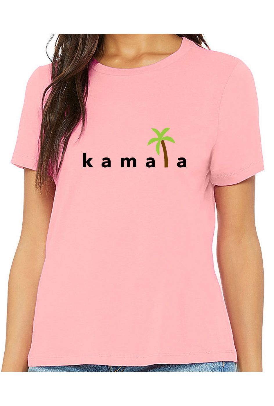 kamala coconut tree - womens relaxed fitted shirt