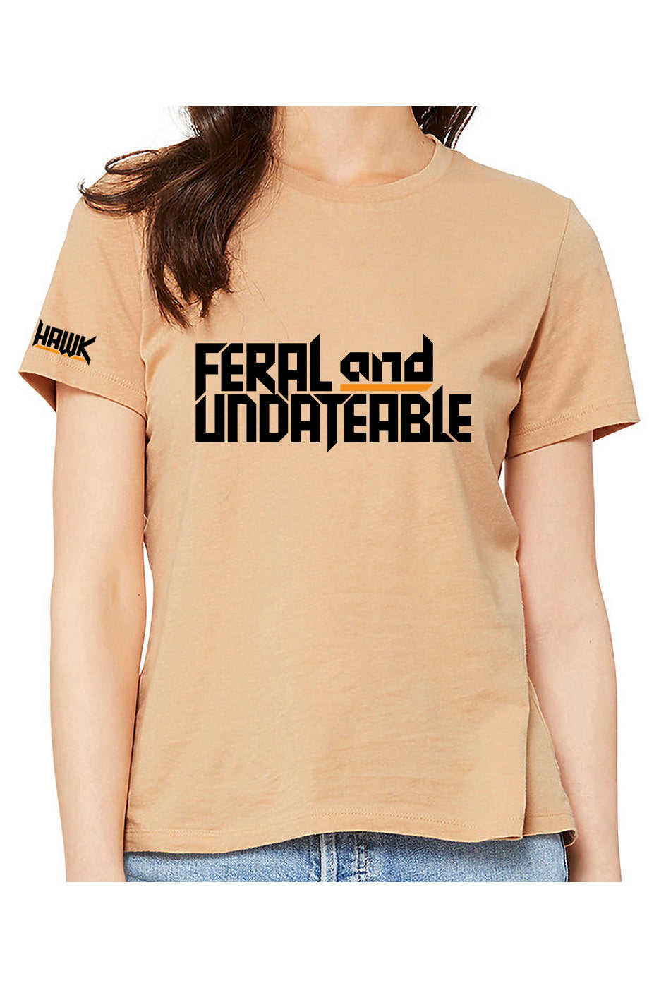 feral & undateable - womens relaxed fitted t-shirt