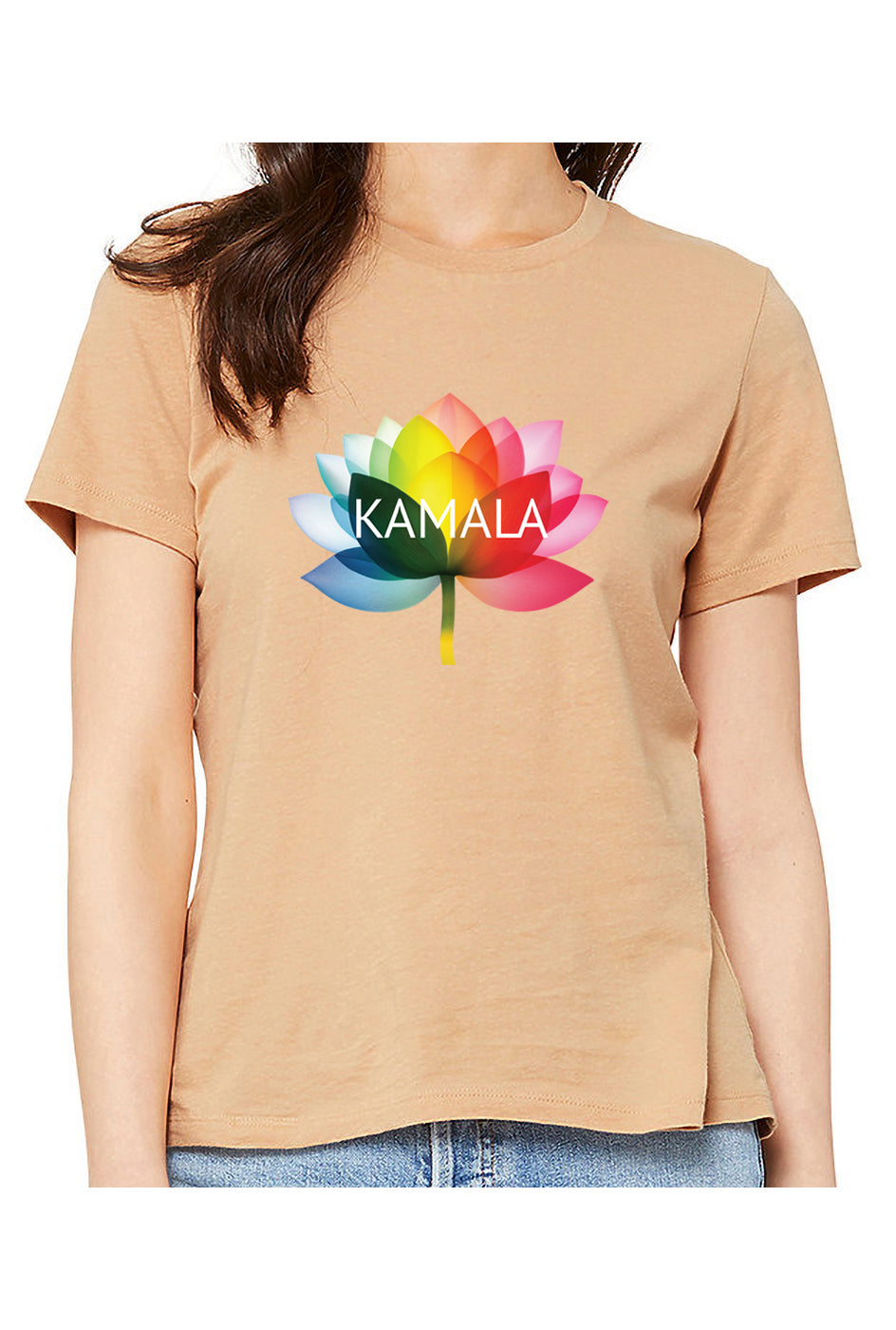 kamala flower equality - womens relaxed fitted shirt