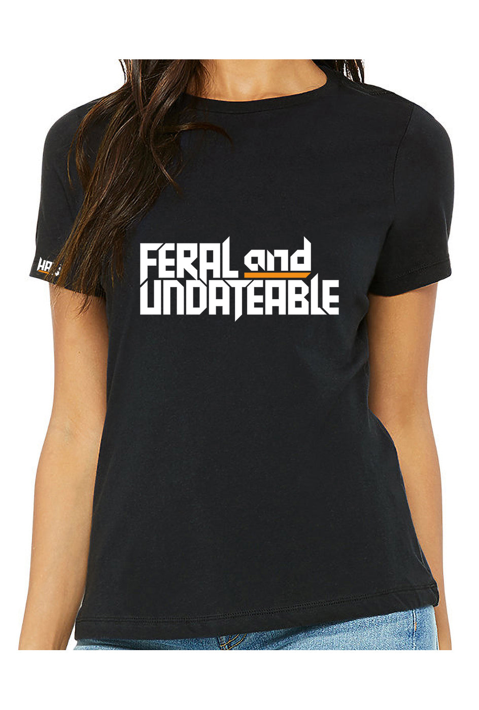 feral & undateable - womens relaxed fitted t-shirt